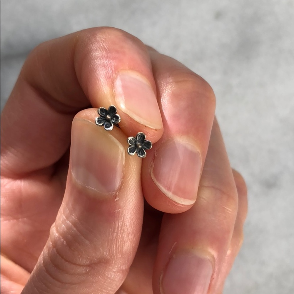 James Avery Sterling Silver Flower Studs